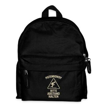 Pistenrowdy Gardez vos distances Ski Piste funny - Sac à dos Enfant - noir - Devant