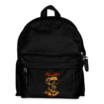 Rotten Apple Skull Art – Dark Design - Kids' Backpack - black - Front