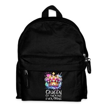 Reine de tout avec de l’attitude et du style - Sac à dos Enfant - noir - Devant
