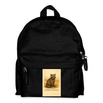 Keeper of the Night Raccoon - Kids' Backpack - black - Front