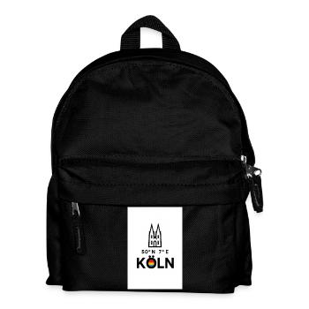 Köln Kompass 50°N 7°E Skyline - Kinder Rucksack - Schwarz - Vorne