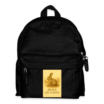 Paix sur Terre Imprimé Lapin - Sac à dos Enfant - noir - Devant