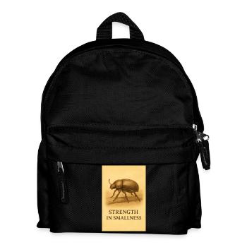 Strength in smallness - Kids' Backpack - black - Front