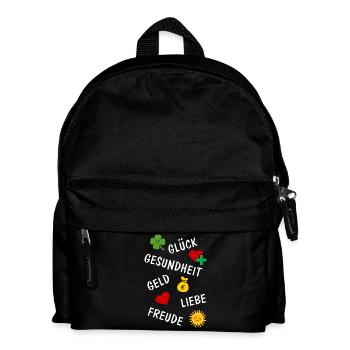 Lucky Shamrock Lucky Charm Congratulations - Kids' Backpack - black - Front
