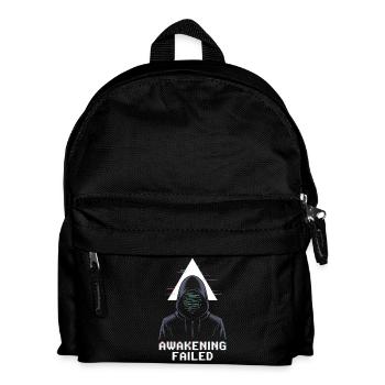 Awakening Failed – Glitch in Kapuze - Kinder Rucksack - Schwarz - Vorne