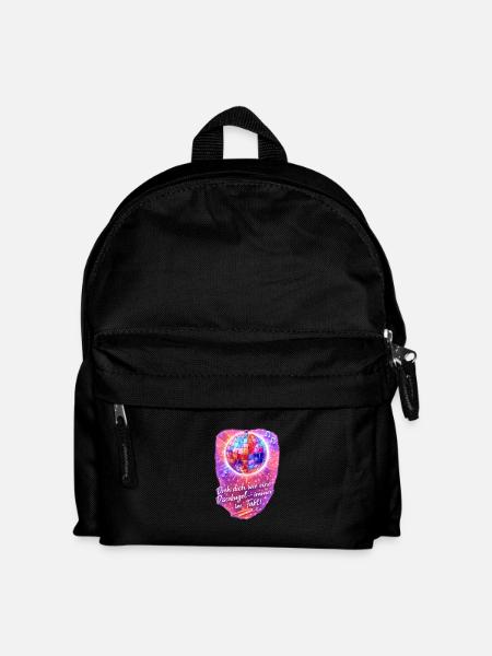 Dreh dich wie eine Discokugel - Kinder Rucksack - Schwarz
