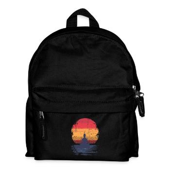 Sunset Meditation - Kids' Backpack - black - Front