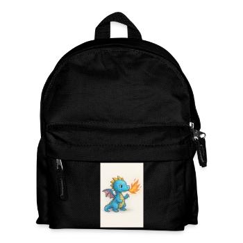 Étincelle du Dragon Bleu Souffle de Feu - Sac à dos Enfant - noir - Devant