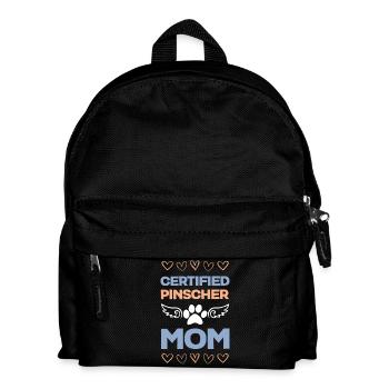 Pinscher Mom Certified - Kinder Rucksack - Schwarz - Vorne