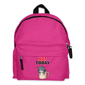 Not Today Cat – lustiges Wüten-Katzen-Meme - Kinder Rucksack - Fuchsia - Vorne
