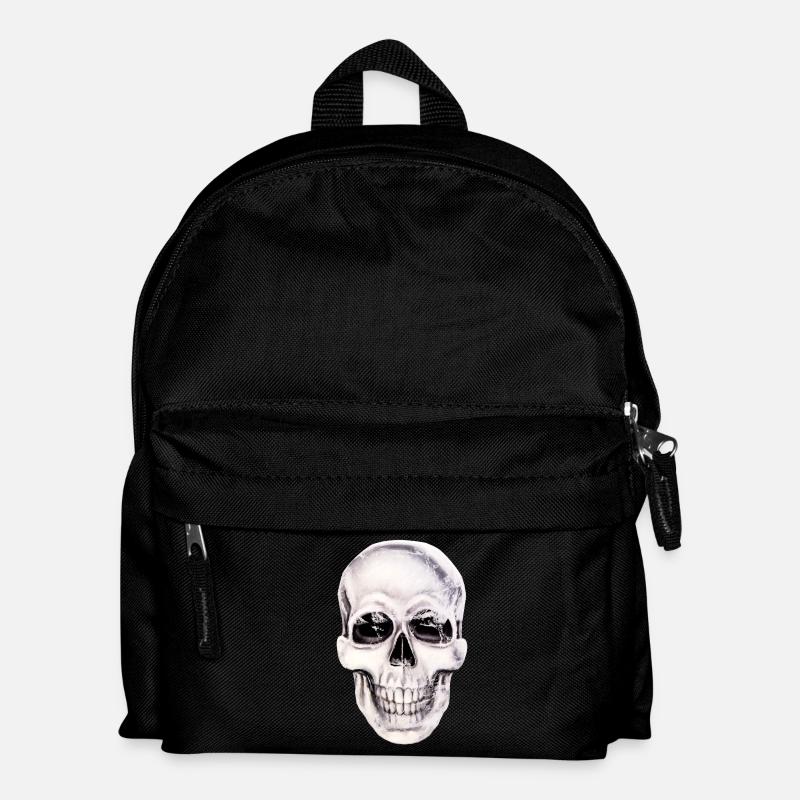 Totenkopf Dark Art Schädeldesign Original - Kinder Rucksack - Schwarz