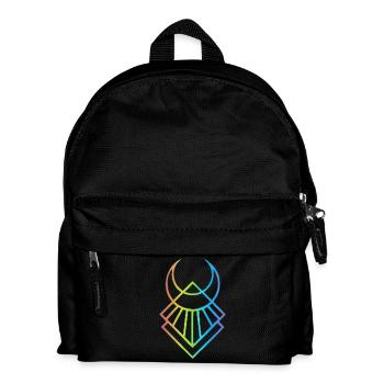 Multicolored Egyptian Moon Symbol - Kids' Backpack - black - Front