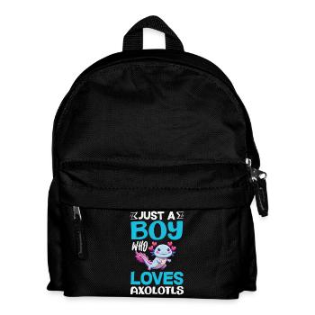 Cute Axolotl Kawaii Axolotl Lover - Kids' Backpack - black - Front