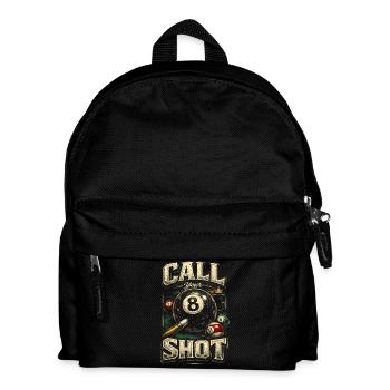 8-Ball Billiards Call Your Shot - Kids' Backpack - black - Front