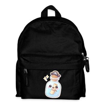 Cute Pirate Message in a Bottle - Kids' Backpack - black - Front