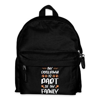 Mein Hund Ist Teil Meiner Familie - Kinder Rucksack - Schwarz - Vorne
