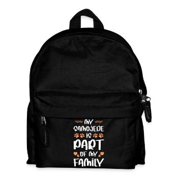 Mein Hund gehört zur Familie - Kinder Rucksack - Schwarz - Vorne