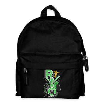 Rio de Janeiro Brazil Skyline - Kids' Backpack - black - Front
