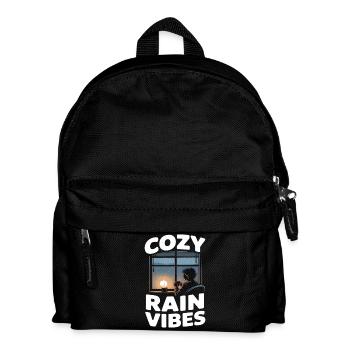 Régénération des vibes de la pluie douillette - Sac à dos Enfant - noir - Devant
