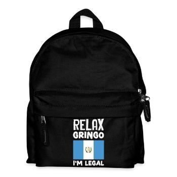 Guatemala Flag T-Shirt Pride & Home Chapín - Kids' Backpack - black - Front