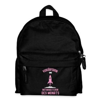 Beste Verkäuferin Mitarbeiterin des Monats Verkauf - Kinder Rucksack - Schwarz - Vorne