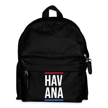 Havana Bold Mono with Red Blue Stripes - Kids' Backpack - black - Front