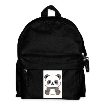 Panda kawaï  - Sac à dos Enfant - noir - Devant