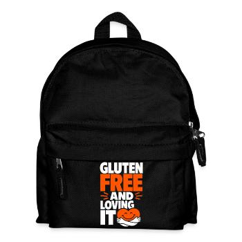 Sans gluten et adorant le cœur - Sac à dos Enfant - noir - Devant