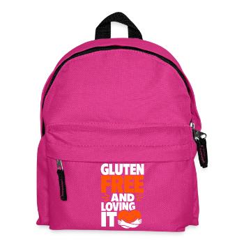Gluten Free And Loving It Heart - Kinder Rucksack - Fuchsia - Vorne