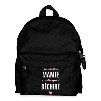 Cadeaux Mamie solo Humoristique - Sac à dos Enfant - noir - Devant