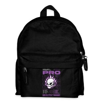 Ranked Anxiety Gamer Skull Design - Kids' Backpack - black - Front