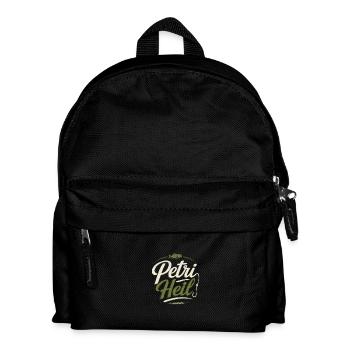 Petri Heil – Vintage Angel Shirt Fischer Angler - Kinder Rucksack - Schwarz - Vorne