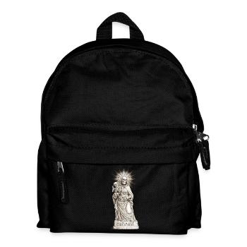Düsteres Sancta Muerte Design mit Skelett-Madonna  - Kinder Rucksack - Schwarz - Vorne