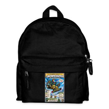 Der Snowboarder – nur noch ein Trick - Kinder Rucksack - Schwarz - Vorne
