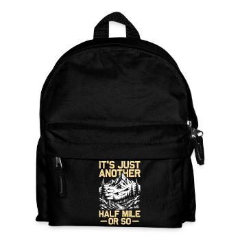 Just another half mile or so hiking mountaineering - Kids' Backpack - black - Front