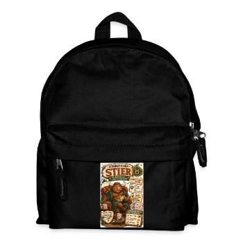 Sternzeichen Stier – Genussvoll und standfest - Kinder Rucksack - Schwarz - Vorne