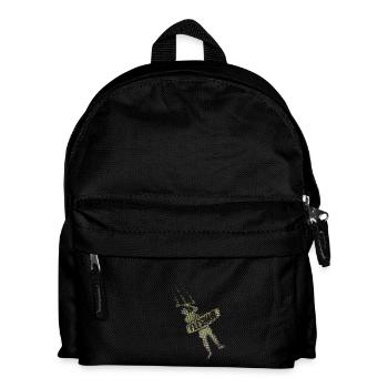 Kiteman - Kinder Rucksack - Schwarz - Vorne