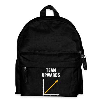 Team Aufwärts (Erfolg / Fortschritt / NEG Gold 2C) - Kinder Rucksack - Schwarz - Vorne