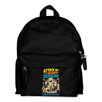 Attack of the gigantic deadline - Kids' Backpack - black - Front