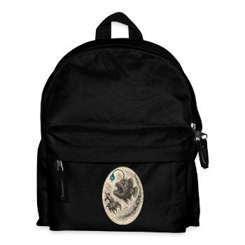 Deep-sea monster – illustration - Kids' Backpack - black - Front