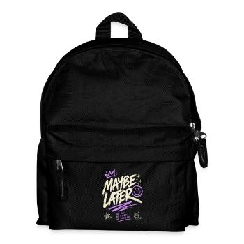 Maybe Later – No Rush No Stress No Problem - Kids' Backpack - black - Front