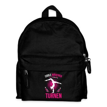  Coole Mädchen Turnen - Kinder Rucksack - Schwarz - Vorne