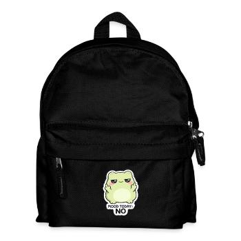 Mood Today: No – Green Kawaii Creature - Kids' Backpack - black - Front