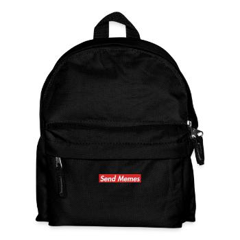 Send Memes - Kinder Rucksack - Schwarz - Vorne