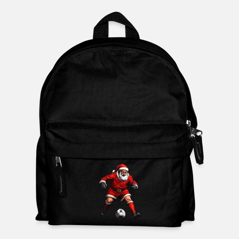 Fussballer Weihnachten - Kinder Rucksack - Schwarz