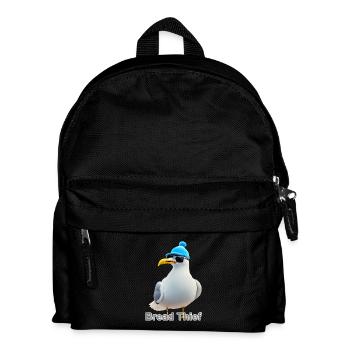 Möwe - Kinder Rucksack - Schwarz - Vorne