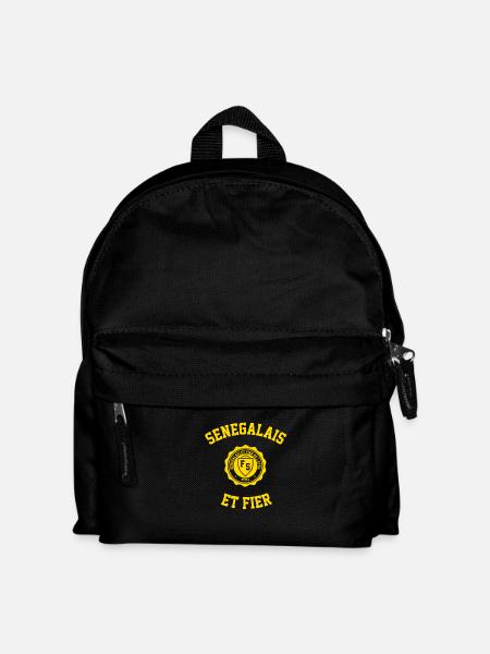 SENEGAL AND PROUD YELLOW - Kids' Backpack - black