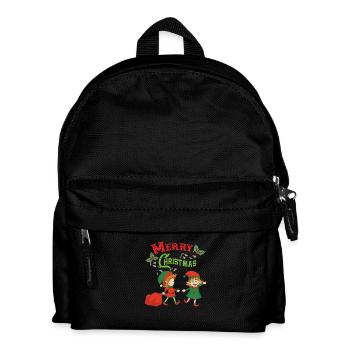 Christmas Elf Elf Christmas Christmas Xmas - Kids' Backpack - black - Front
