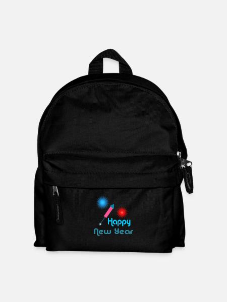 Happy New Year - Kids' Backpack - black