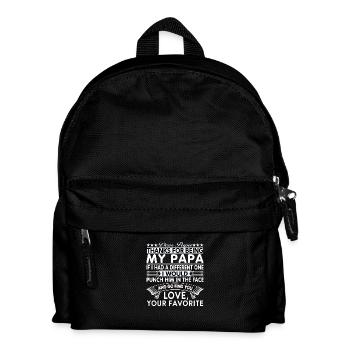 Dear Papa... - Kids' Backpack - black - Front